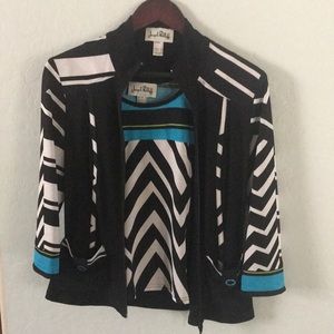Ribkooff top with jacket